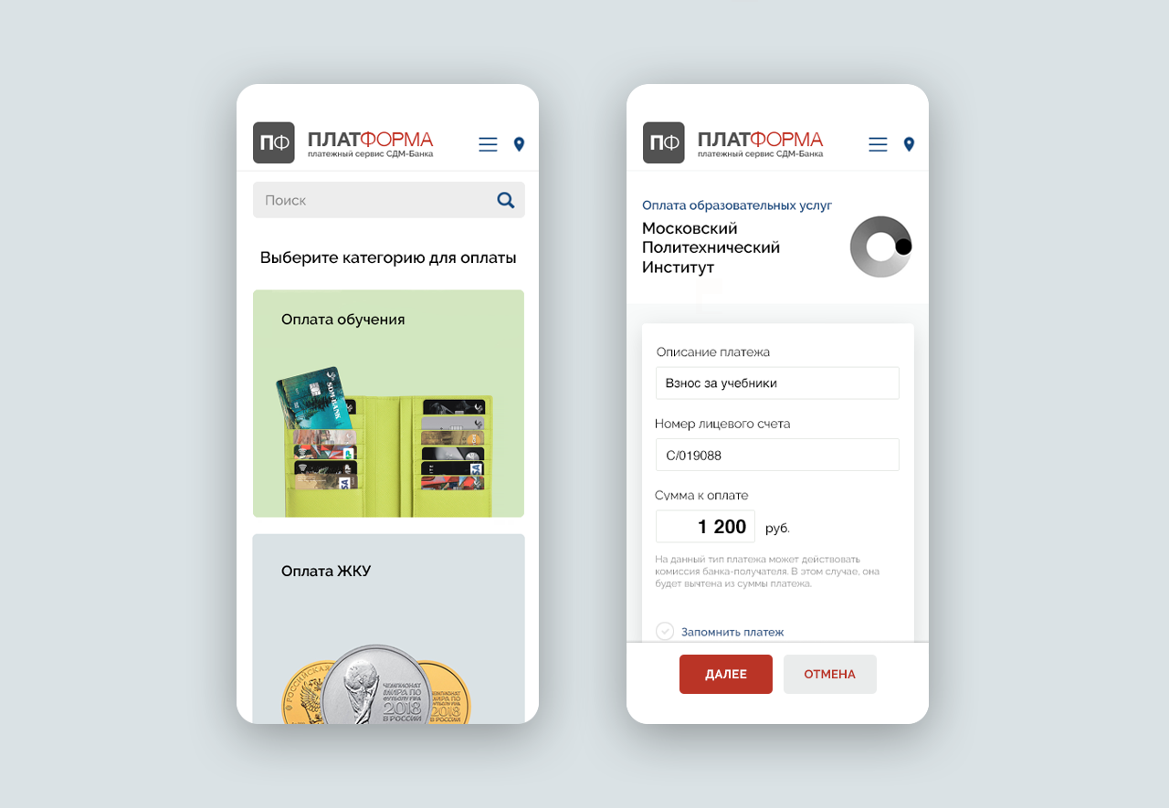 Plat Forma payment system — pl05