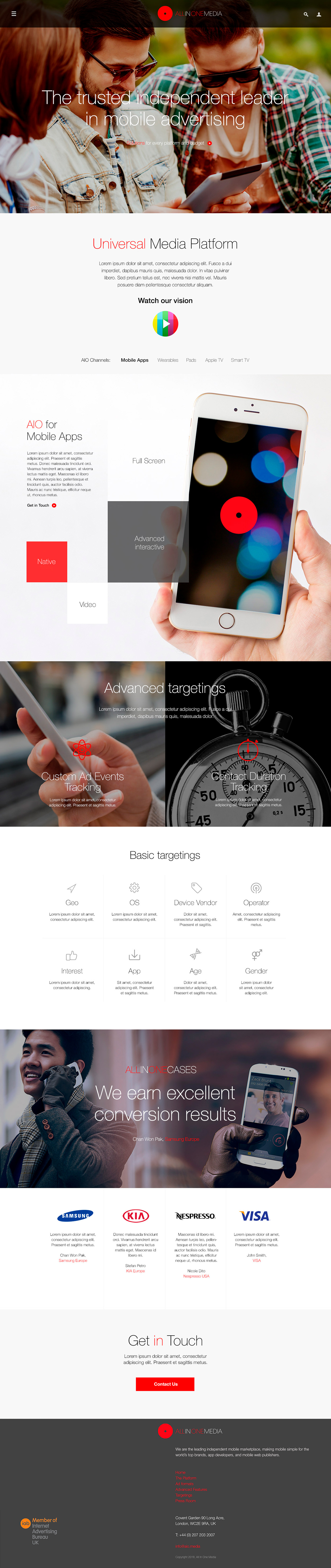 All in One Media advertising platform — rer015