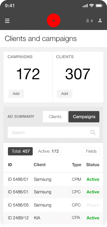 All in One Media advertising platform — m05