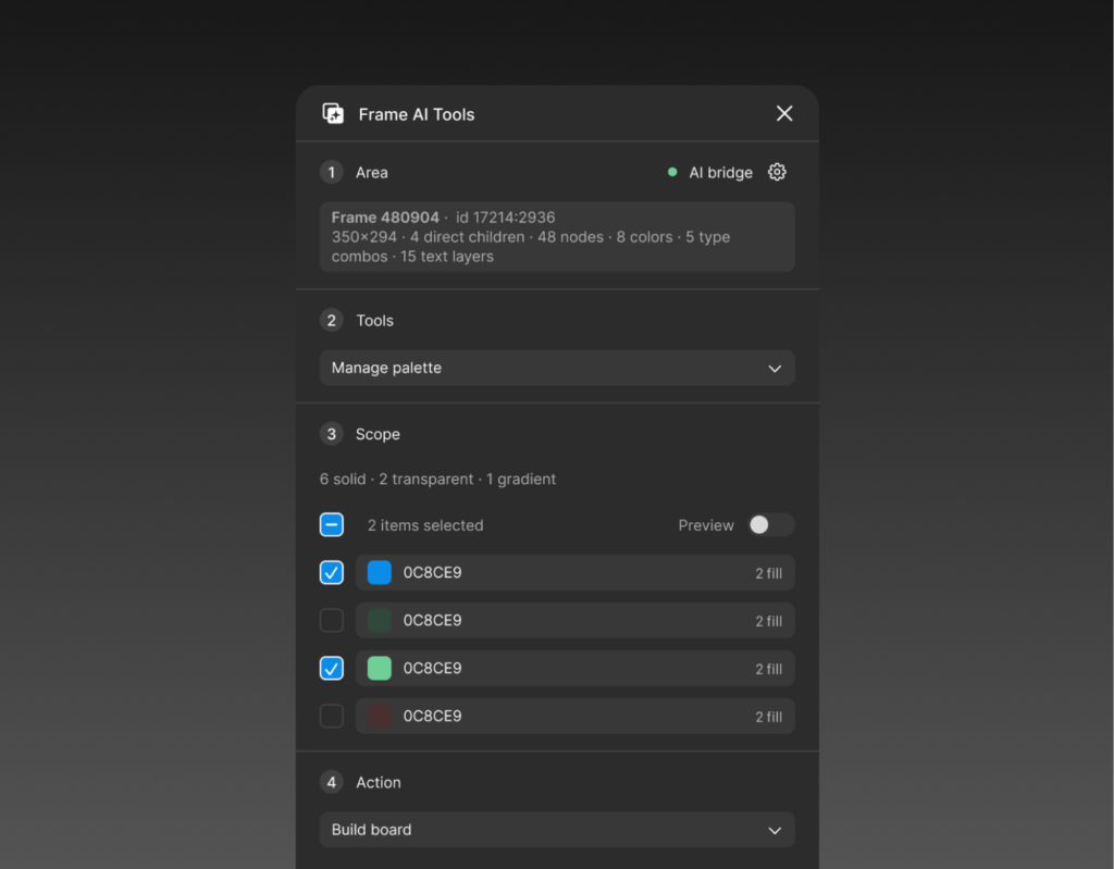 Figma plugin: Frame AI Tools