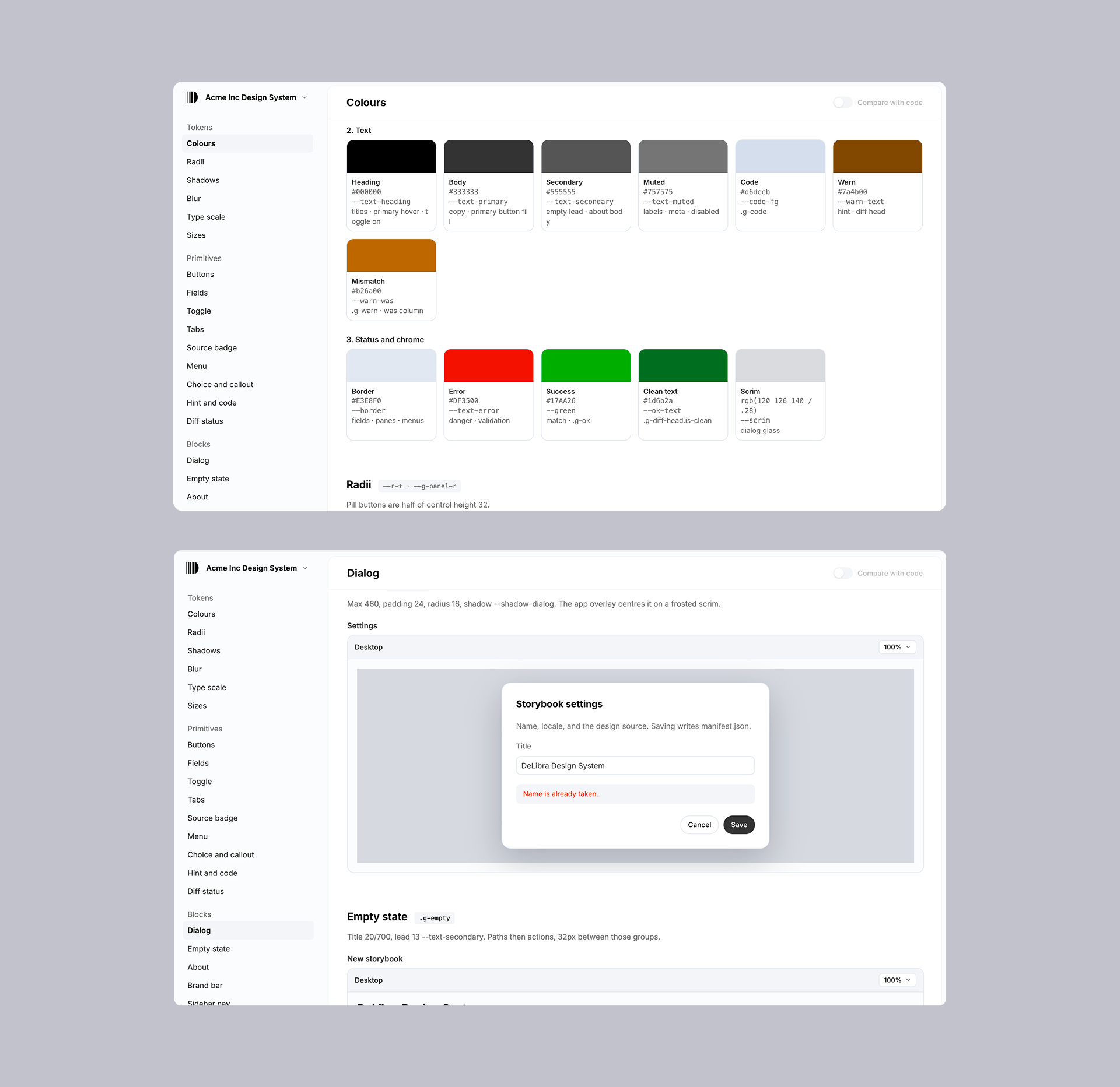 DeLibra: design systems engine for humans and agents — dl03